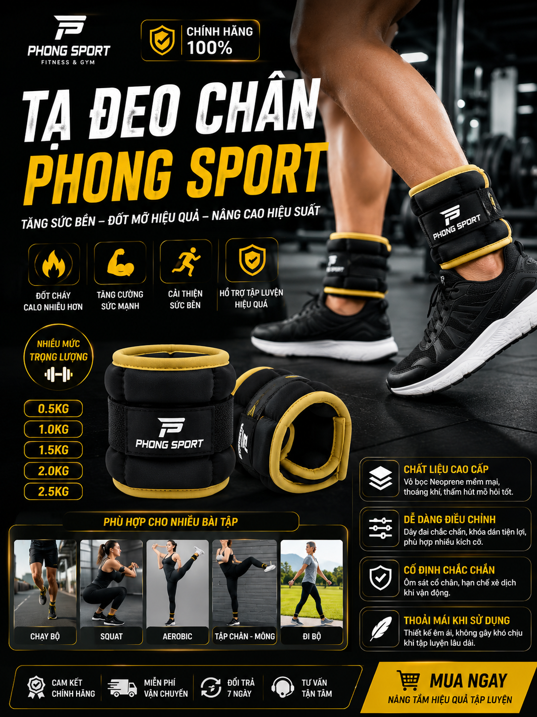Tạ Đeo Chân - Phong Sport